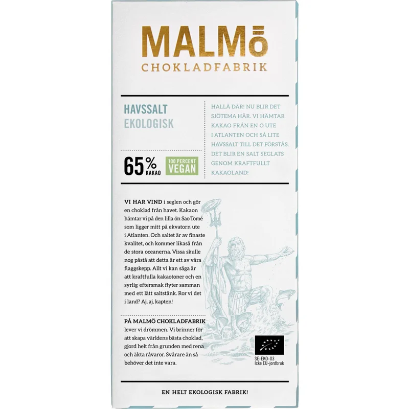 Malmö chokladfabrik Havssalt 65% | Matlagning > Skafferiet > Choklad > Choklad | Bagaren och Kocken