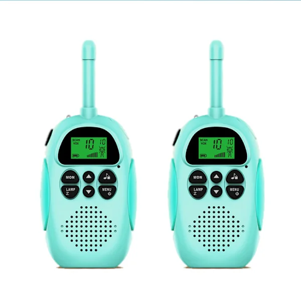 Walkie Talkie for Barn, 2-pakks Ladbare Walkie Talkies, 16 Kanaler Radioleketøy for Jenter og Gutter Utendørs Eventyr Camping Vandring
