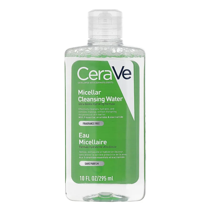 Spar 25% • Køb 2, CeraVe Micellar Cleansing Water 295 ml, Mænd, Skincare, Dermatologisk Skincare Til Mænd