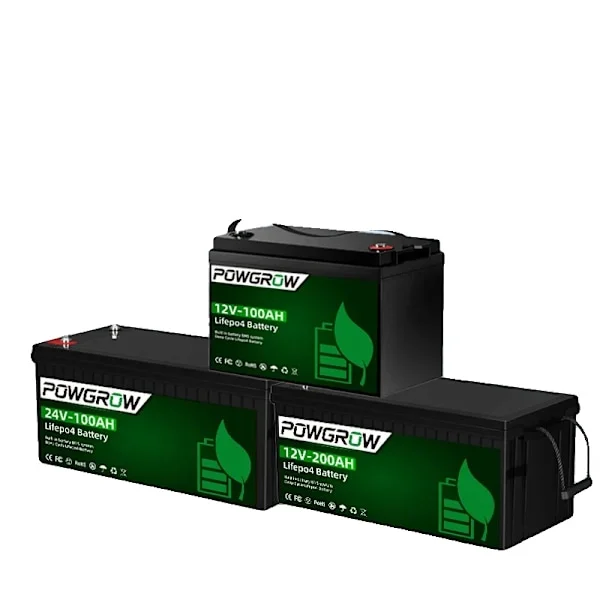 Lithium Jern Fosfat Batteri, 6000+ Cyklus Liv, Modulært Design, IBattery-PO-12V-100AH