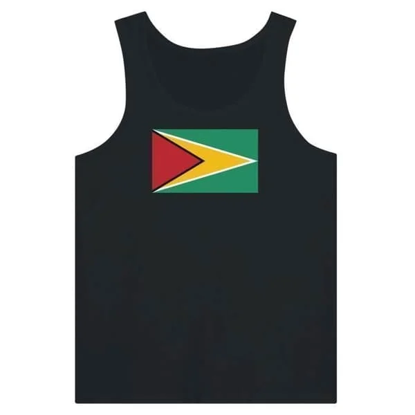 Linne - Flag of Guyana - Svart - 100% bomull - Slim fit - Blandat