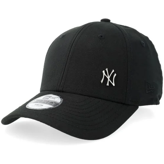 New Era - MLB Svart adjustable Caps - Kids New York Yankees Flawless 9FORTY Black Adjustable @ Hatstore