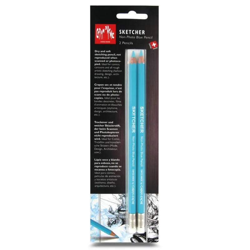 Caran d'Ache Sketcher Non-photo Sininen 2 kpl