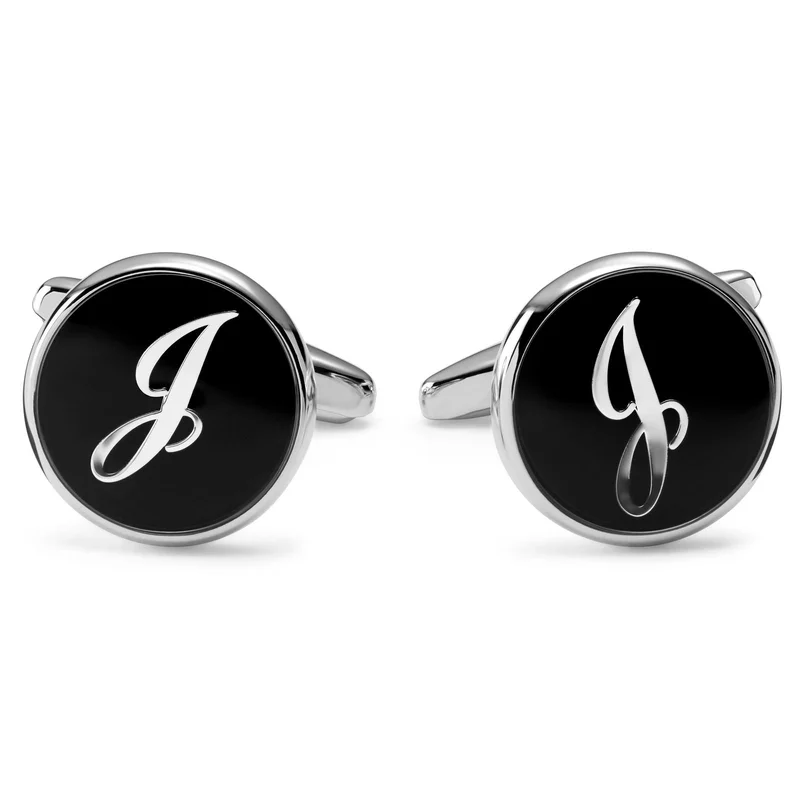 Gemelos con iniciales redondos. Letra J for Men