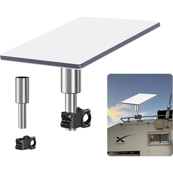Starlink Mini RV -kiinnike, alumiiniseoksesta valmistetut Mini Starlink RV -tarvikkeet, Starlink-satelliitti-internetyhteys ...