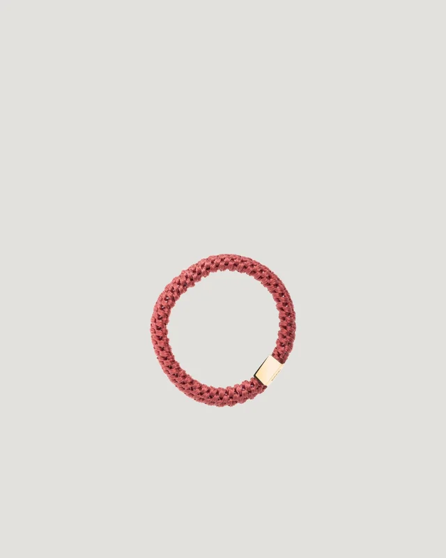 Dark Department Fat Hair Tie W/Gold Röd Accessoarer Tjej - Kids Brand Store