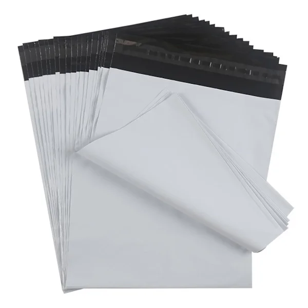 100 st - Fraktpåsar webbutik kläder - Fraktpåsar för kläder - 250 x 350 mm - Extra starka - Självhäftande - Vattentäta