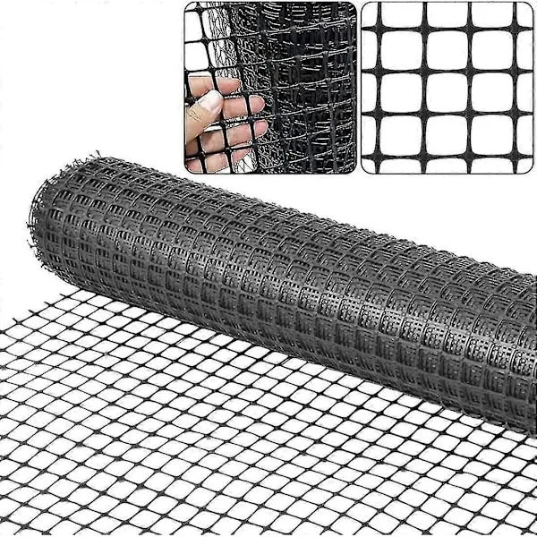 Hagegjerde Barriere Gjerde For Hunder, 1x10m Plastnett Gjerderull [kraftig] sikkerhet Midlertidig Gjerde, Hage Nett Border Gjerde Gjenbrukbart For 