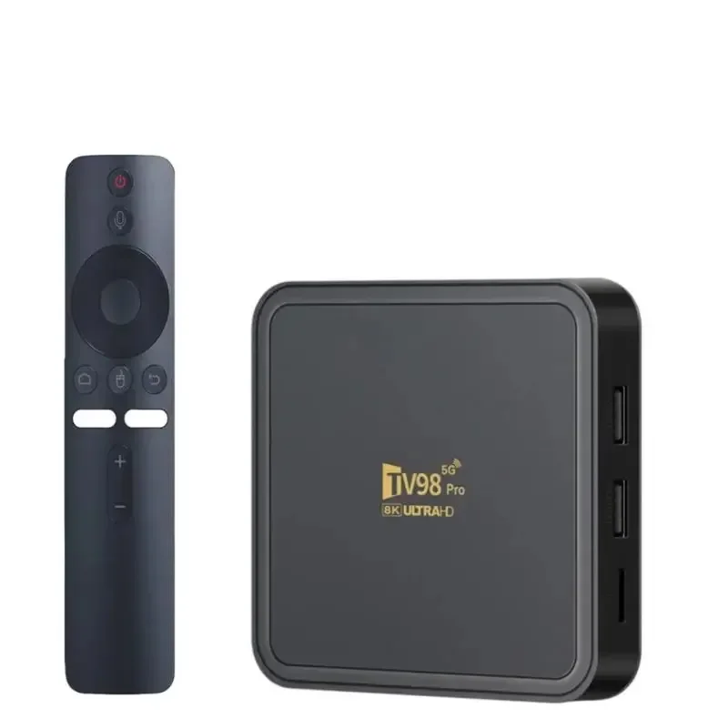 AliExpress - TV98 Pro TV Box Android 14 Support HD 8K 4K WiFi 4G 5G lecteur multimédia à distance vocale 8GB 128GB Allwinner H313 Quad Core iptv