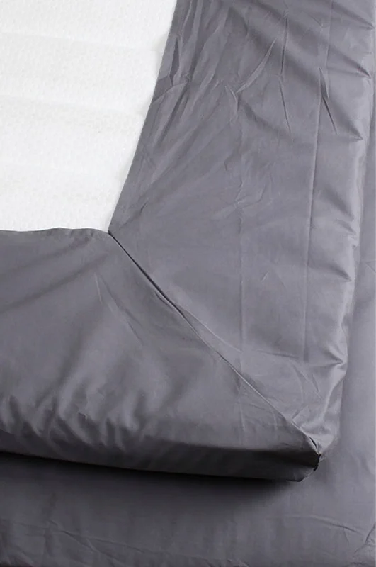 Varnamo of Sweden - Kuvertlakan Percale - Grå - Lakan - 105X200 - Från Homeroom