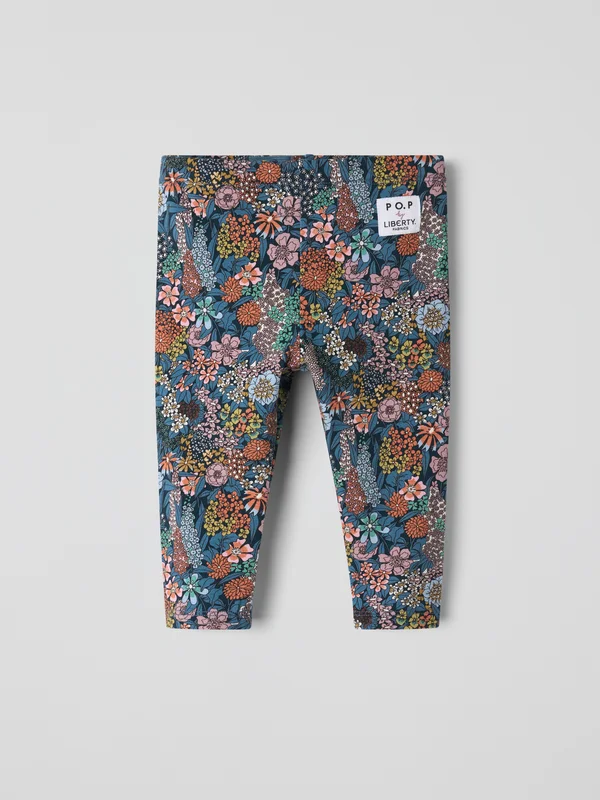 Polarn O. Pyret - PLAY leggings baby LIBERTY - Blå - Storlek: 56 - Barnkläder 9-12 Månader