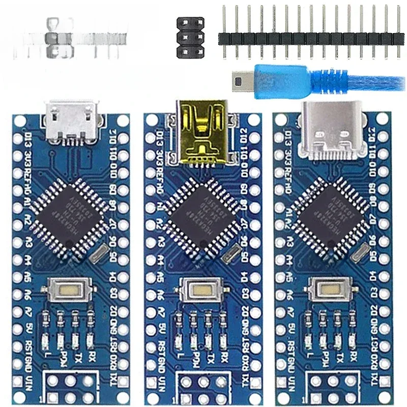 AliExpress - Mini / Typ-C / Micro USB Nano 3.0 Mit dem Bootloader-kompatiblen Nano-Controller für Arduino CH340 USB-Treiber 16 MHz ATMEGA328P