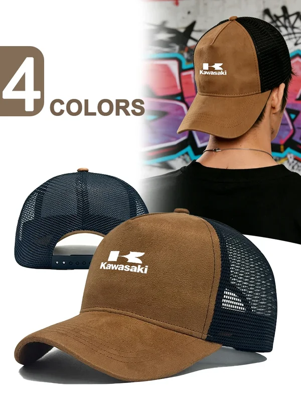 AliExpress - Für Kawasaki ninja400 ninja650 ninja z900 z1000 z650 ninja Wildleder Mesh Baseball Cap Männer Casual Einstellbare Trucker Hut Im Freien 