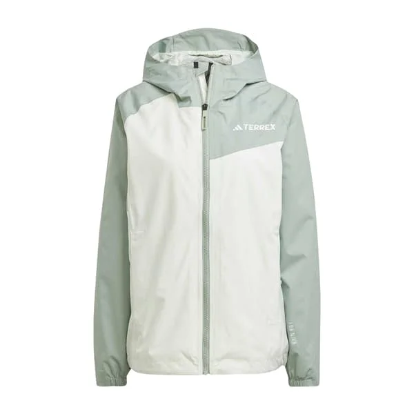Adidas Dam Terrex Tvåfärgad Rain.RDY Jacka 12 UK Linne