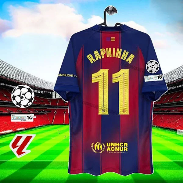 2025-2026 sæson FIFA Club World Cup trøje Barcelona FC hjemmebanetrøje nr. 11 RAPHINHA supportertrøje L