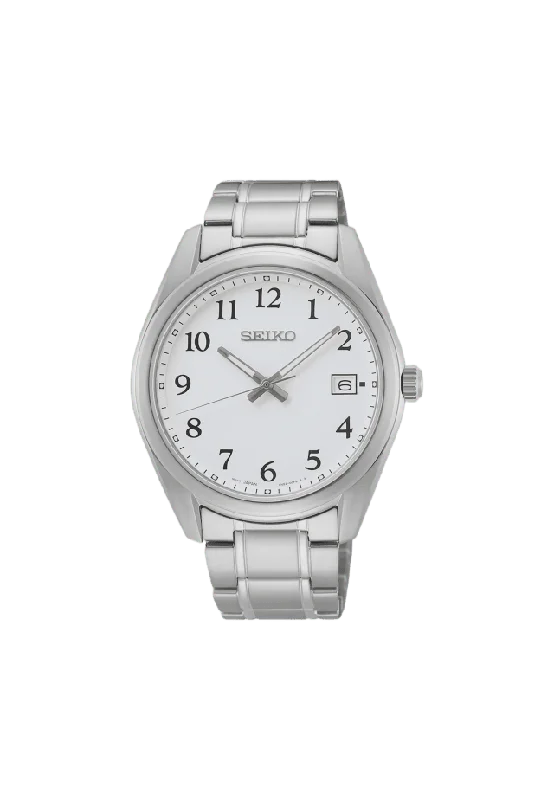 Seiko Classic Silver/stål, Metallband - Sur459p1 Klockor Herr 40 mm