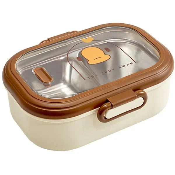 Isolert matboks 950 ml tegneserie matboks og matboks for voksne matboks med flere rom med lokk Bento-boks for skole og daglig bruk