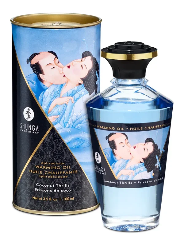 Aphrodisiac Warming Oil Coconut Thrills 100 ml Massageolja Kokos - Blushme.se