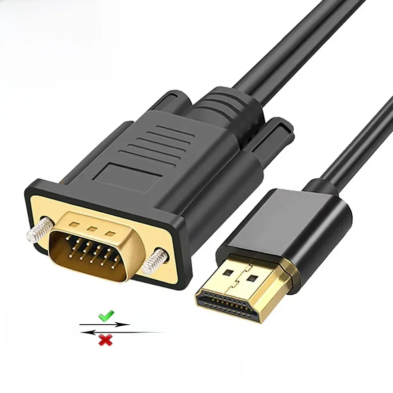 AliExpress - HDMI-auf-VGA-Kabel, Stecker auf Stecker, 1080P, 60 Hz, HDMI-kompatibles Kabel auf VGA-Adapter, digital auf analog, für Computer, Laptop, 