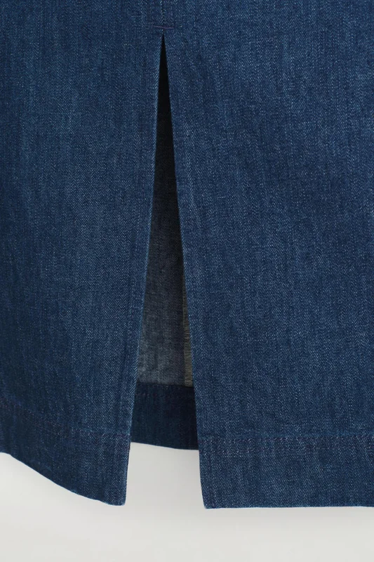 COS Women's Gonna A Tubino In Denim in Blu