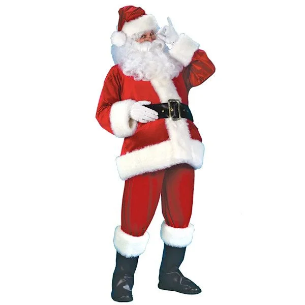 Nissedrakt 7 deler komplett juledrakt for voksne Cosplay Nissedrakt XL pluss (180-195cm)