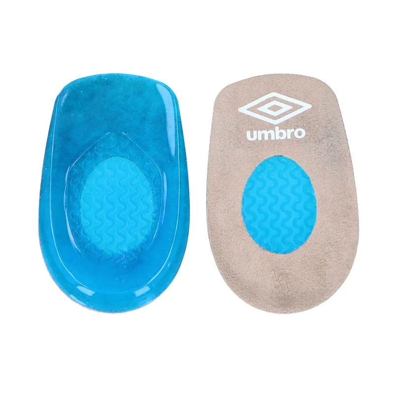 UMBRO gel-hælputer 42–45 / støtdempende hælinnlegg i gel / skoinnlegg for hælspore