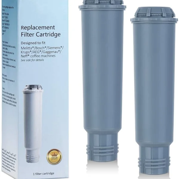 2 pcs Water Filter Cartridges for Coffee Machines for Melitta, Krups Claris (FMY)