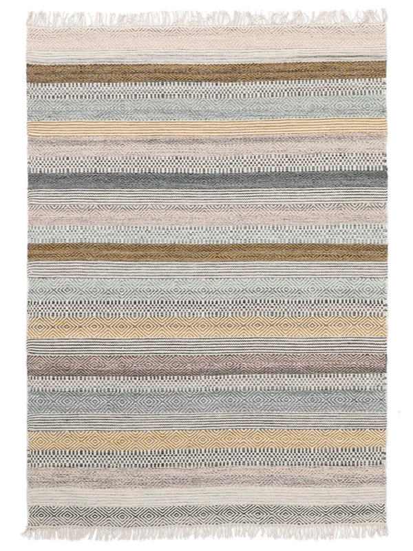 Wool Rug Striped Ester Multicolor Small Oeko-Tex