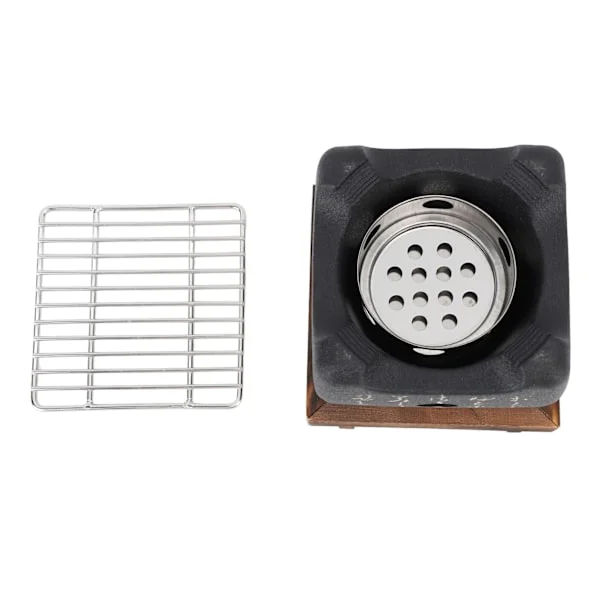 Japansk skrift Mat Kolgrill Multifunksjonell rask oppvarming Mini Bærbar Grill Komfyr for grilling Familie Liten firkantet 4,7 X 4,3 tommer