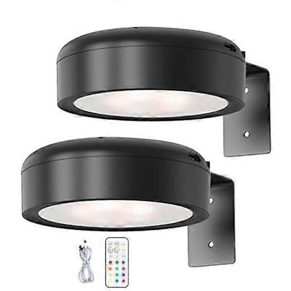Väggmonterad trådlös tavellampa med fjärrkontroll, dimbar RGB 13-färger [JSR]