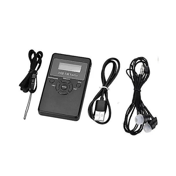 -101 Bärbar Mini Dab Digitalradio Dab+fm Radio Digital Sändningsradio Fm-mottagare