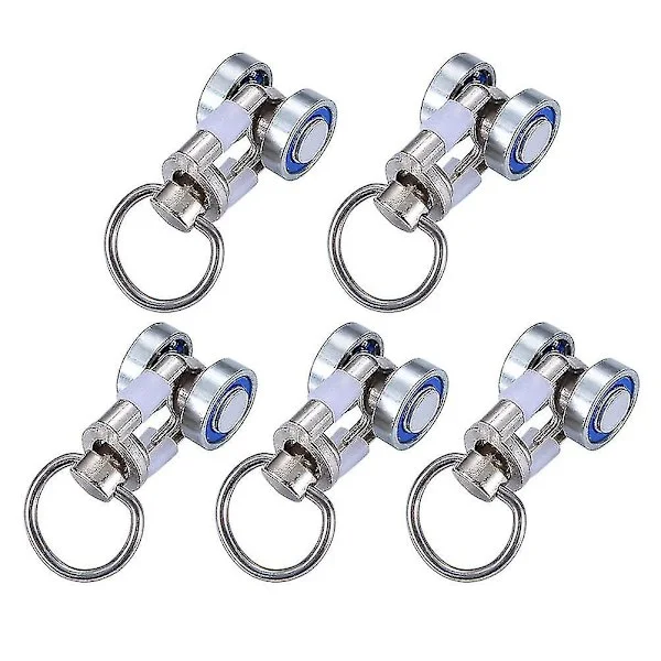 5 stk Gardin Skinne Ruller Metall Gardin Trinser Hjem Gardin Tilbehør