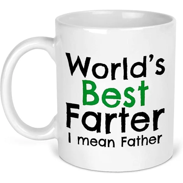 Världens bästa pappa ~ dålig pappa ~ fars dag present ~ pappas mugg ~ pappas födelsedag ~ pappas kaffe ~ present till pappa ~ mugg 330ml (YH)