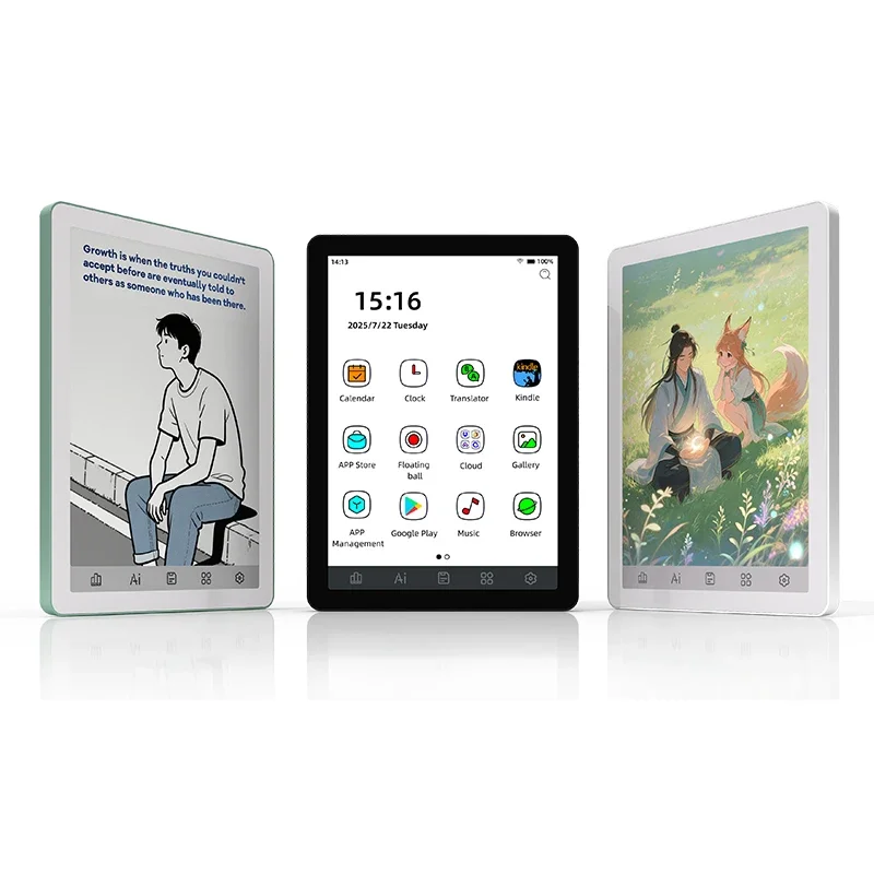 AliExpress - Bigme B6 ereader, 6'' e-inkt elektronisch boek, 36-niveau koplamp, 4+64GB Android 14 OS ingebouwde Google Play ebook reader tablet