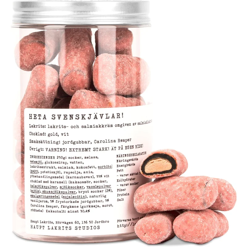 Haupt lakrits Heta Svenskjävlar!, 250 g | Matlagning > Skafferiet > Lakrits | Bagaren och Kocken