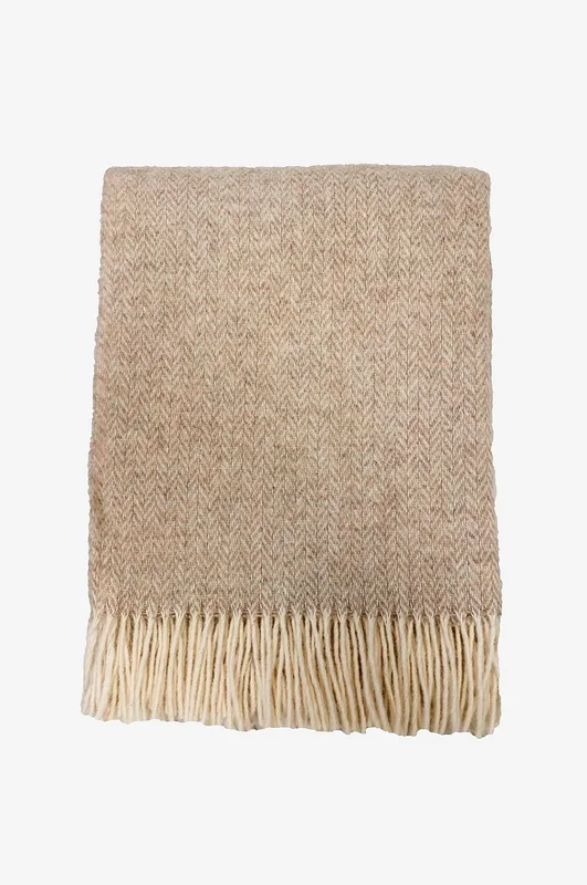 Redlunds - Glasgow ullpledd 130x170 - Beige - Tepper & pledd - 130X170 - Fra Homeroom