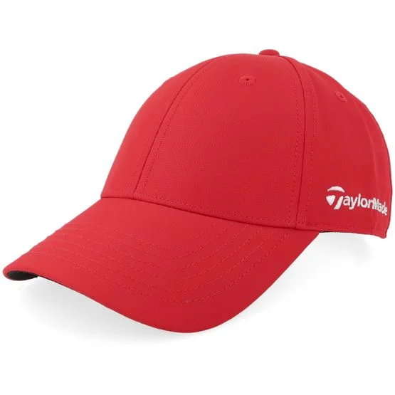 Taylor Made - 18 Perf Front Hit Struct Mens Red Adjustable Adjustable Red Cap - @ Hatstore