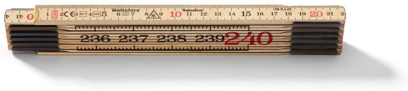 Hultafors 59-2.4-12 Tommestok 2.4 m, Måleinstrument