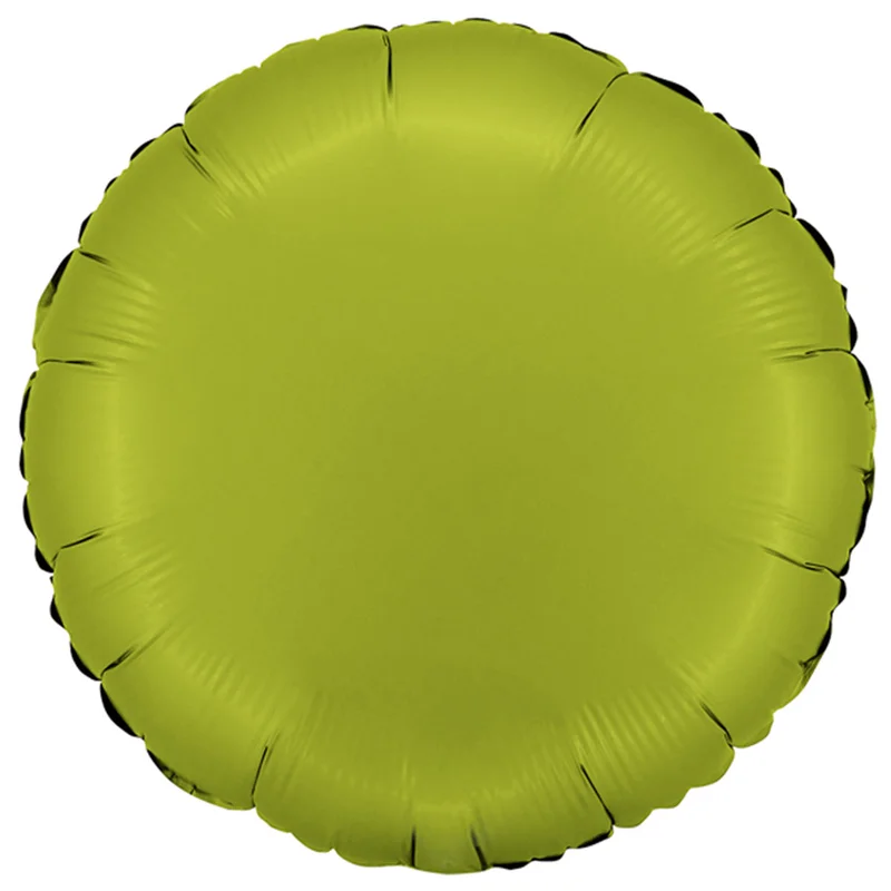 Rund Folieballong Satin Matcha Latte