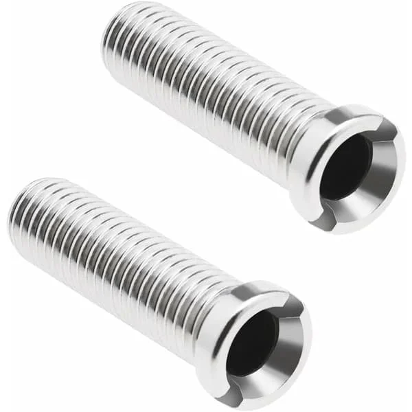 2 stk 304 Rustfritt Stål Kjøkkenvask Sil Skruer Avfallsil Gjenget Skruekobling M12×45mm Vask Bolt Skrue for Vask Sil Propp