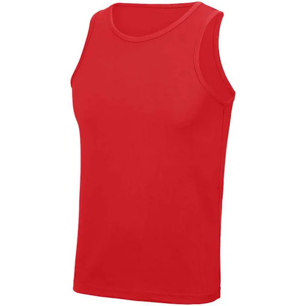 【NX】Kul herre singlet XL Brannrød