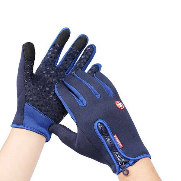 Vinterhandsker Touchscreen Varme Handsker Vindtætte Cykling Kørsel Cykling Lange Finger Varme Handsker Anti-Slip Silikone Gel Justerbar Fuld Finger 