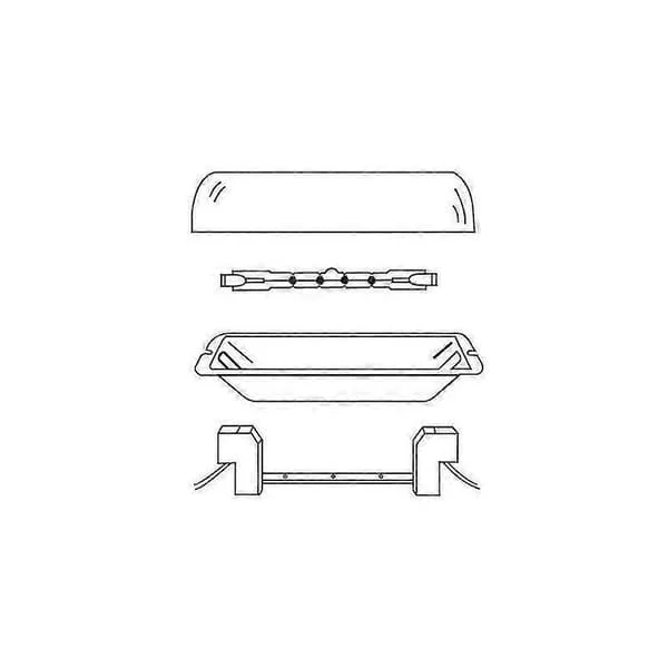 Sockel för R7s Lampa 118mm Halogen Och R7s Led-lampa, Ac 100-240v, R7s J118 Linjär Bas Keramisk Hållare För Spotlight/vägg/taklampa, 2-pack