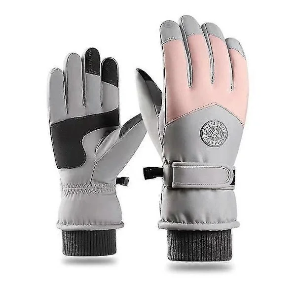 Ski Gloves Men And Women Sports Cycling Outdoor Windproof And Fleece Warm Shape3