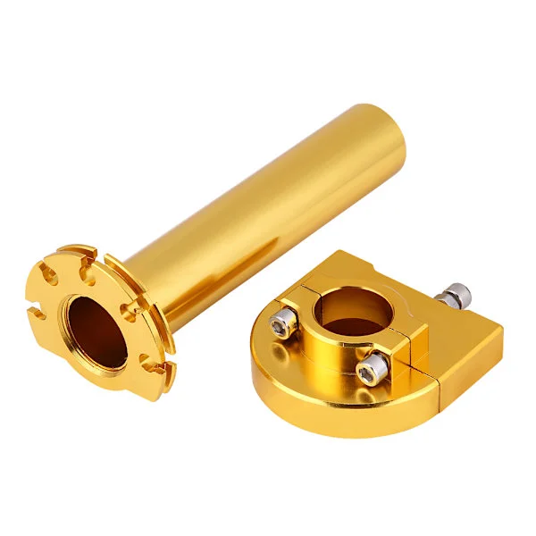 7/8" 22mm Styre Gasreglage Twist Grips Accelerator för Motorcykel Scooter Dirt Bike Guld