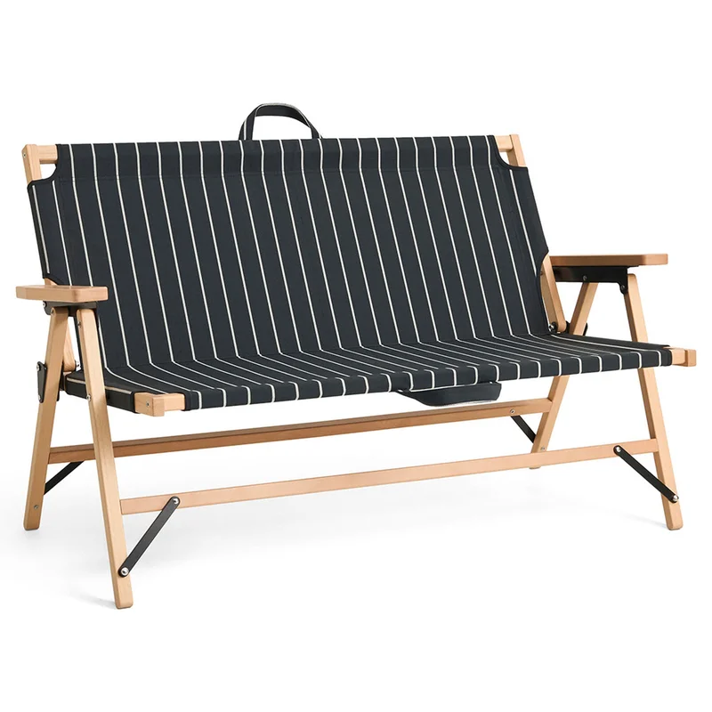 Hay Outdoor Market hopfällbar soffa, svart/beige | Utematlagning > Trädgård & Utemiljö | Bagaren och Kocken