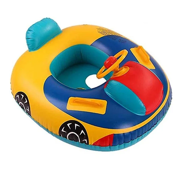 Baby svømmering baby pool bøje med rat oppustelig båd baby pool stol baby flydende svømmering baby pool flyder bad hav