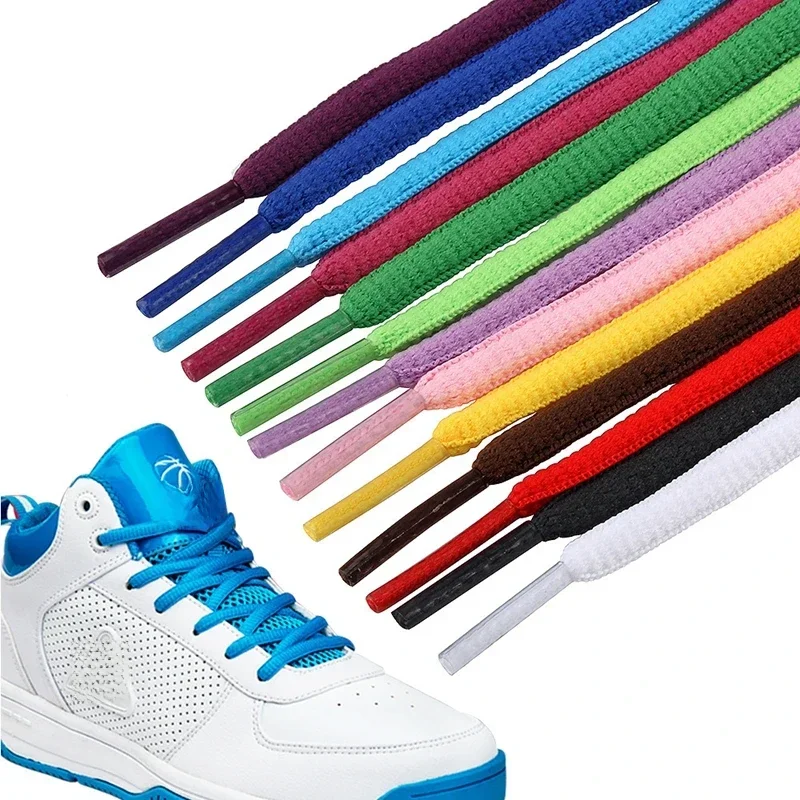 AliExpress - Lacets de sport semi-circulaires plats de couleur pour hommes et femmes, adaptés à toutes les chaussures, lacets ronds, 23 couleurs, 1 