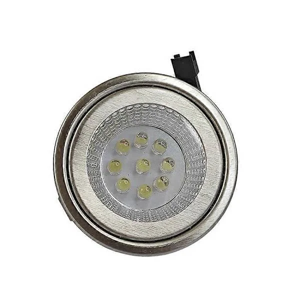 Köksfläkt LED-lampor Runda LED-lampor Energibesparande Kallt Ljus Tillbehör 12V1.5W Vita Belysningslampor (FMY)
