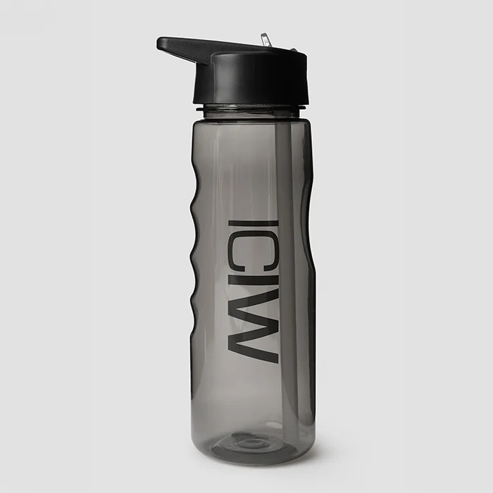 Vandflasker ICANIWILL Sugerør Drikkedunk 750 ml Sort - Bodyman.dk